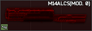Ложе M14ALCS(MOD. 0) для M14